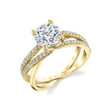 Modern Spiral Engagement Ring - Fernanda