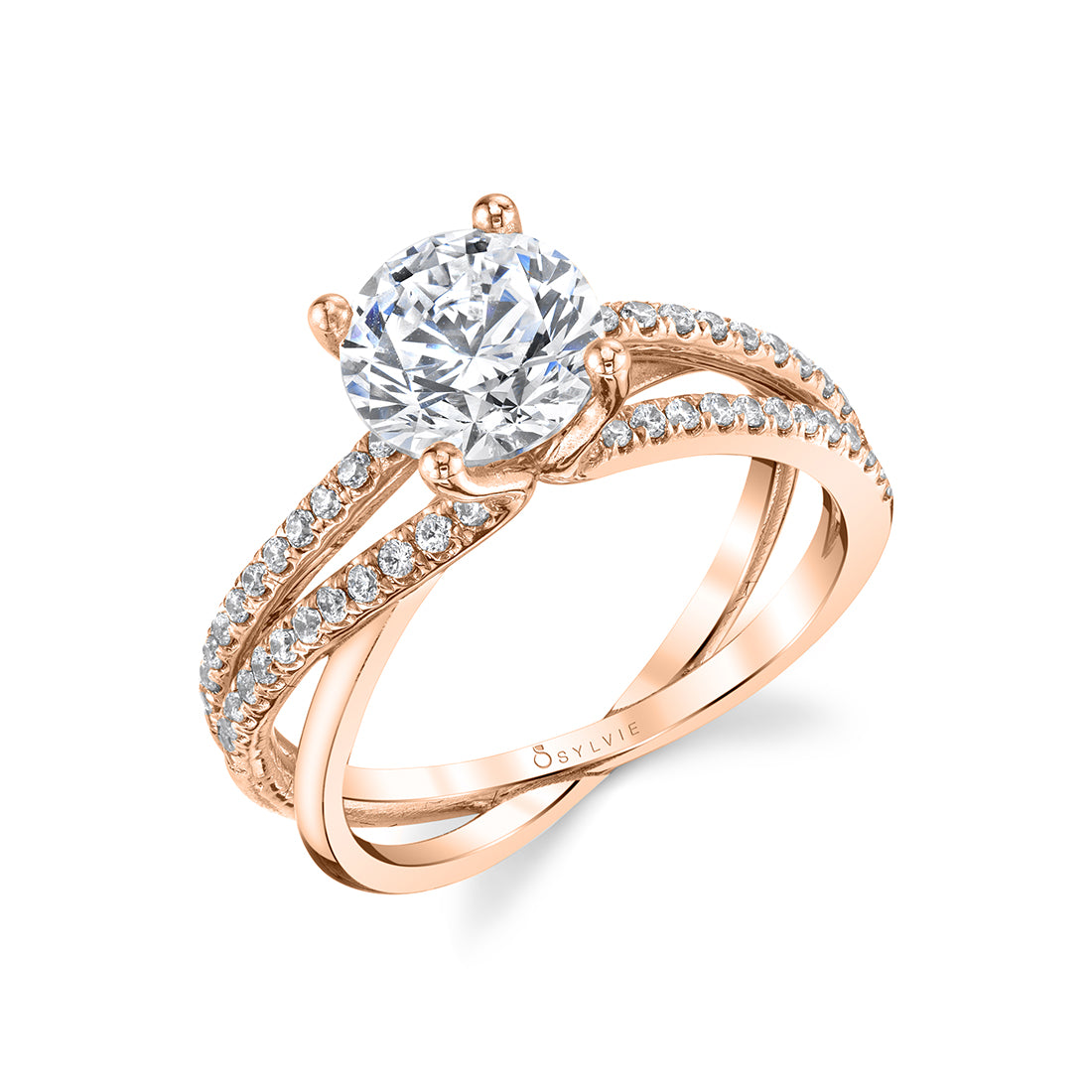 Modern Spiral Engagement Ring - Fernanda