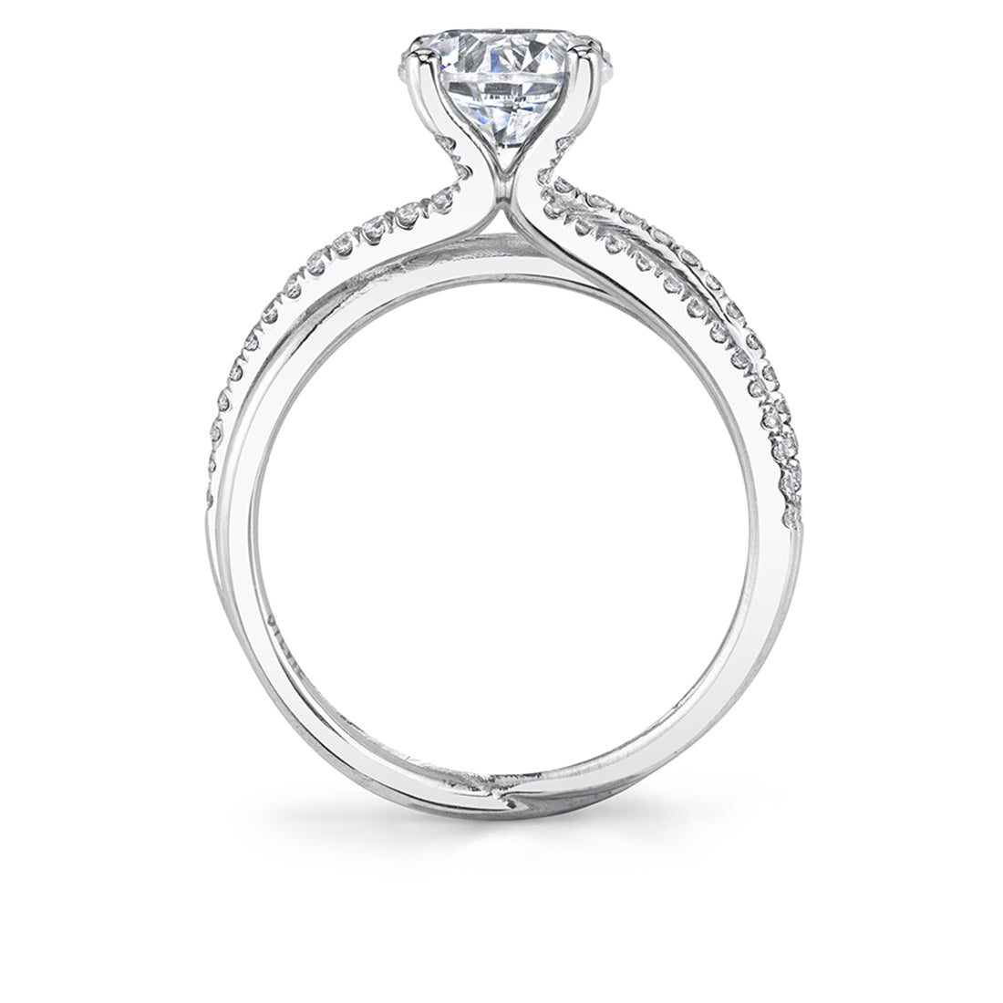 Modern Spiral Engagement Ring - Fernanda