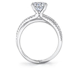Modern Spiral Engagement Ring - Fernanda