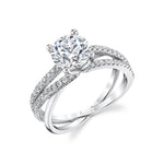 Modern Spiral Engagement Ring - Fernanda