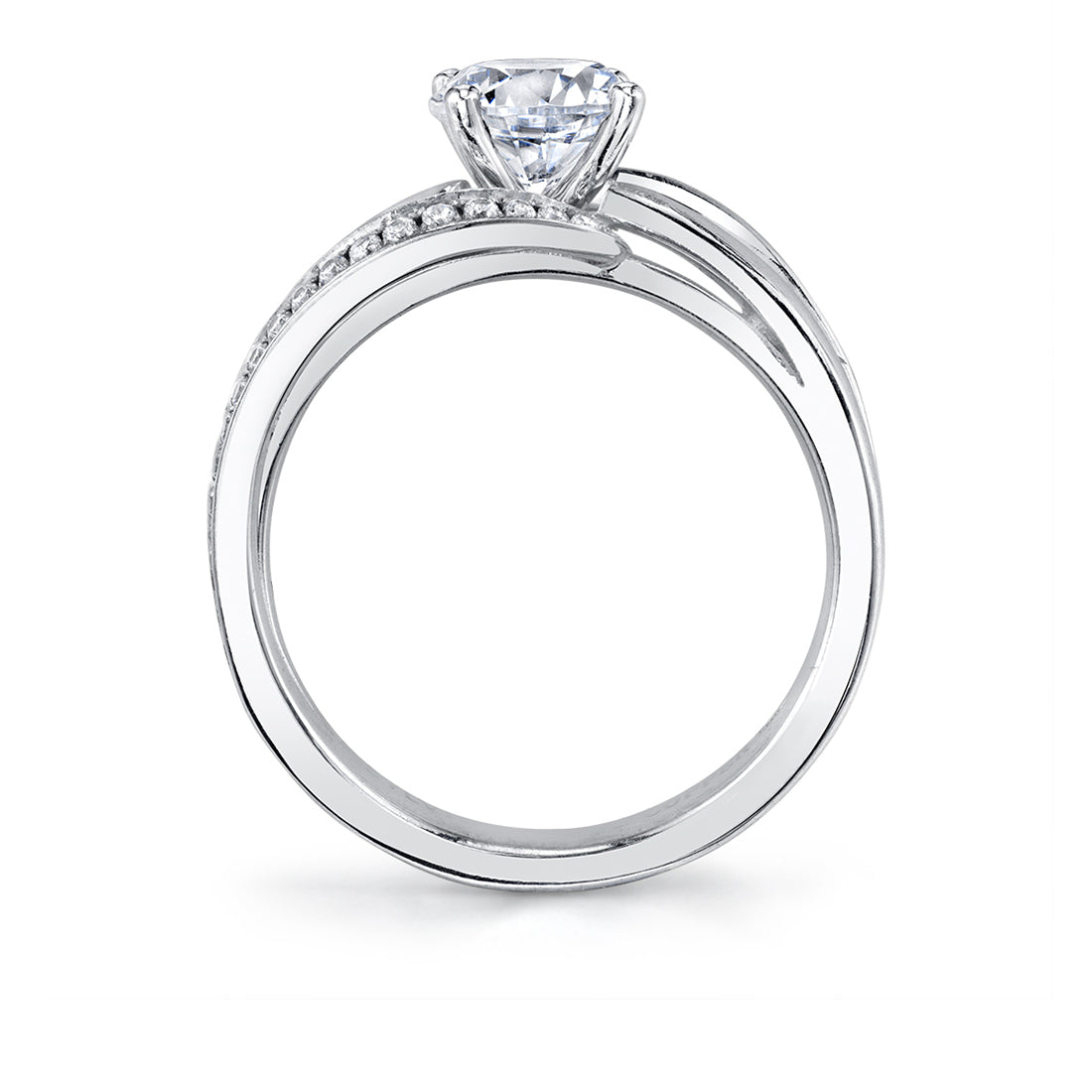 Modern Spiral Engagement Ring - Adeline