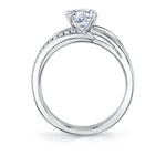 Modern Spiral Engagement Ring - Adeline