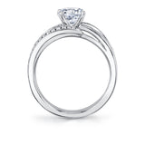 Modern Spiral Engagement Ring - Adeline