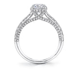 Hidden Halo Engagement Ring - Layla