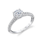 Hidden Halo Engagement Ring - Layla