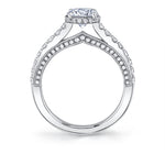 Hidden Halo Engagement Ring - Marianna