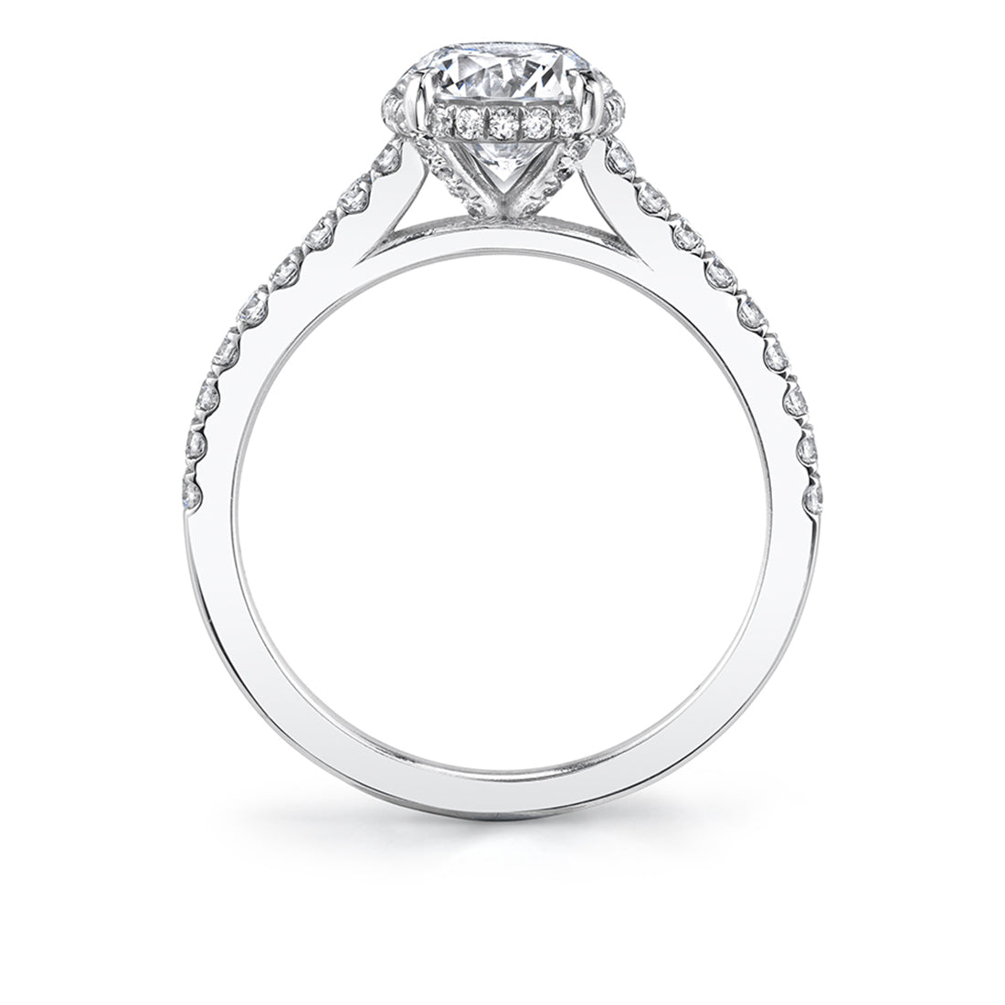Hidden Halo Engagement Ring - Vienna