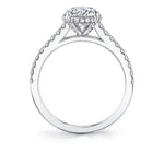 Hidden Halo Engagement Ring - Vienna
