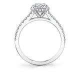 Hidden Halo Engagement Ring - Vienna
