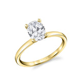 Oval Cut Solitaire Engagement Ring - Dominique