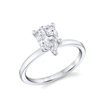 Pear Cut Solitaire Engagement Ring - Dominique
