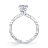 Radiant Cut Solitaire Engagement Ring - Dominique