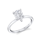 Pear Cut Solitaire Engagement Ring - Dominique