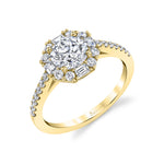 Halo Engagement Ring - Kira