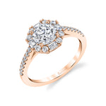 Halo Engagement Ring - Kira