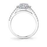 Halo Engagement Ring - Kira