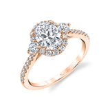Three Stone Engagement Ring - Nina
