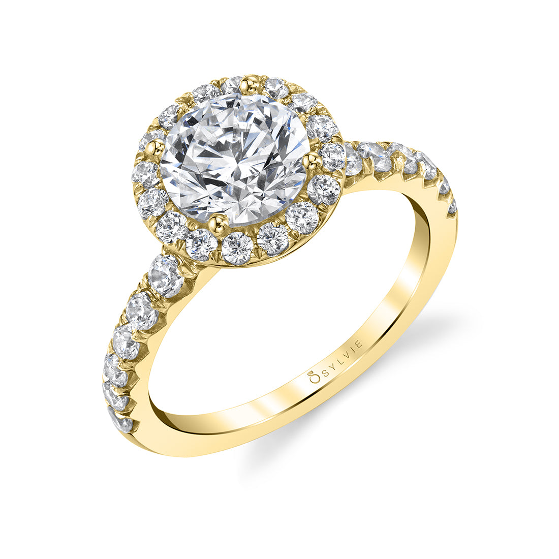 Halo Engagement Ring - Sasha