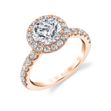 Halo Engagement Ring - Sasha