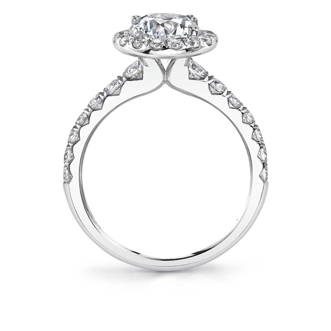 Halo Engagement Ring - Sasha