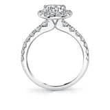 Halo Engagement Ring - Sasha