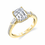 Three Stone Engagement Ring - Isla