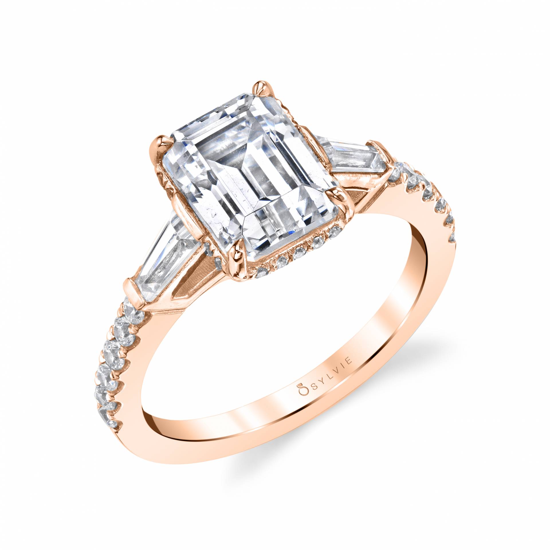 Three Stone Engagement Ring - Isla
