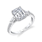 Three Stone Engagement Ring - Isla