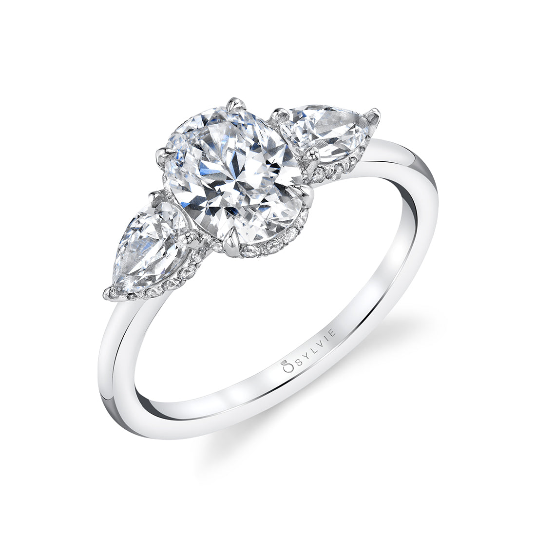 Three Stone Engagement Ring - Tamryn