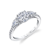 Three Stone Engagement Ring - Vanna
