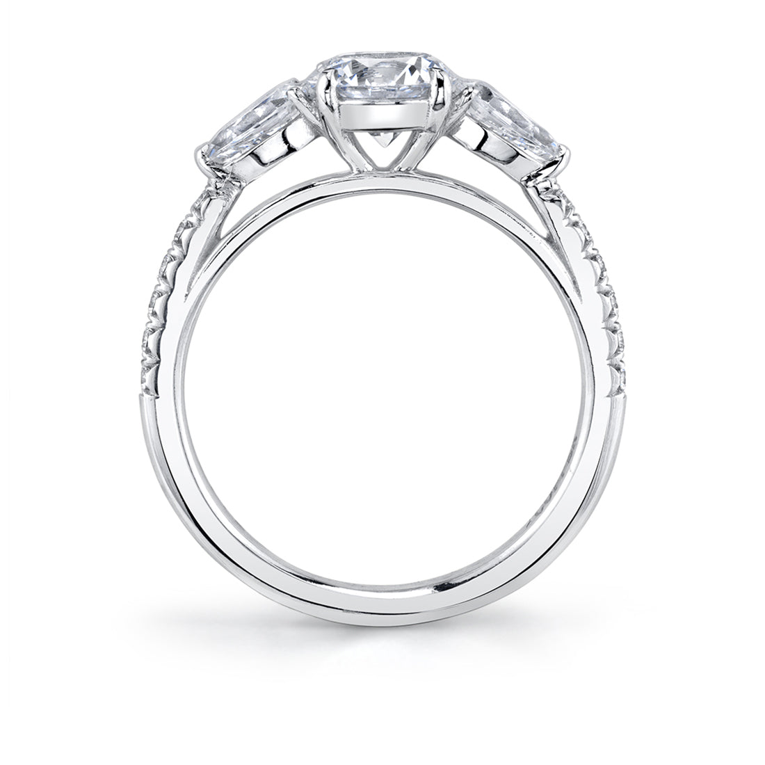Three Stone Engagement Ring - Vanna