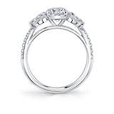 Three Stone Engagement Ring - Vanna