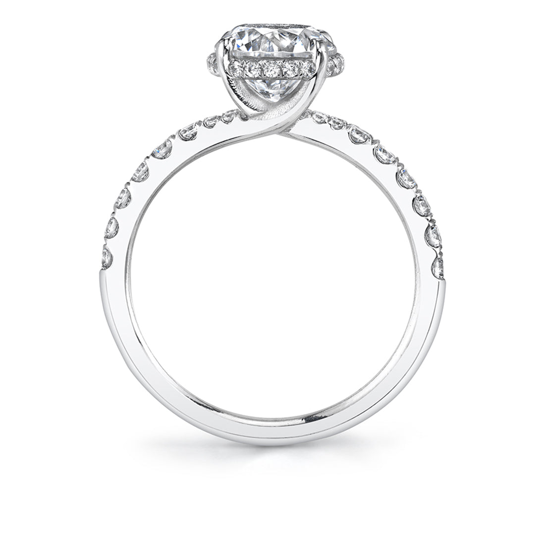 Classic Engagement Ring with Hidden Halo - Xenia