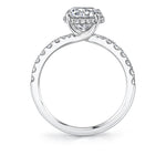 Classic Engagement Ring with Hidden Halo - Xenia