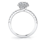 Classic Engagement Ring with Hidden Halo - Xenia