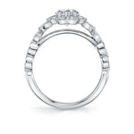 Vintage Inspired Flower Engagement Ring - Jori