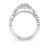 Vintage Inspired Flower Engagement Ring - Jori