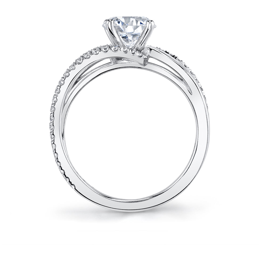 Modern Split Shank Engagement Ring- Flavia