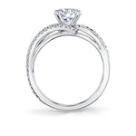 Modern Split Shank Engagement Ring- Flavia