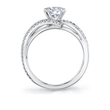 Modern Split Shank Engagement Ring- Flavia