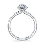 Marquise Cut Solitaire Halo Engagement Ring - Elsie
