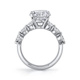 Round Cut Classic Shared Prong Engagement Ring - Imogen