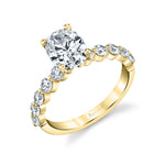 Single Prong Oval Engagement Ring - 0.68 Carats - Karol