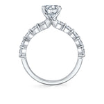 Single Prong Oval Engagement Ring - 0.68 Carats - Karol