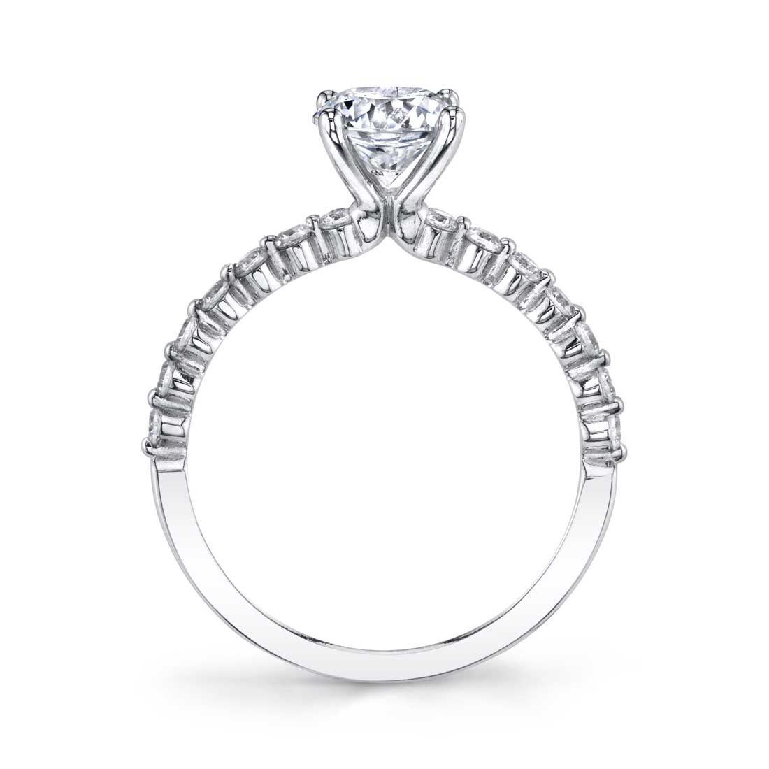 Round Cut Classic Engagement Ring - Athena