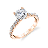 Round Cut Classic Engagement Ring - Aimee