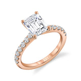 Emerald Cut Classic Engagement Ring - Aimee
