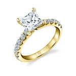 Princess Cut Classic Diamond Engagement Ring - Adoria