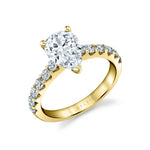 Pear Cut Classic Diamond Engagement Ring - Adoria